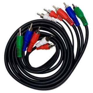 GE 12 Ft.Audio/Video Cable Component Black 73316  