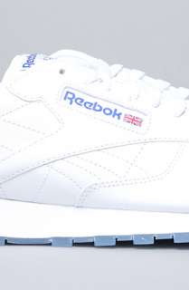 Reebok The Classic Leather Ice Sneaker in White Royal  Karmaloop 
