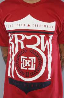 KR3W The Krest Regular Tee in Cardinal  Karmaloop   Global 