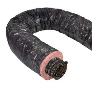 Mobile Home 12 in. x 25 ft. Insulated Flexible Duct R4.2 Black Jacket