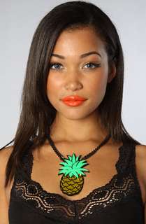 Melody Ehsani The Pineapple Necklace in Yellow and Green  Karmaloop 