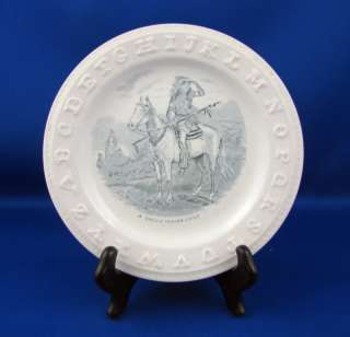 Sioux Indian Chief ABC PLATE C.A. & Sons UK 1860 1911  