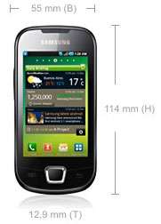 Samsung Galaxy 3 i5800 Smartphone (Touchscreen, 3 Megapixel Kamera 