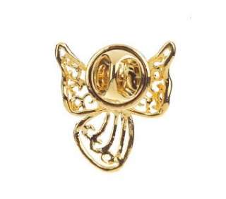 SET OF 12 GUARDIAN ANGEL BROOCHES LAPEL PINS 18KTPLATED  