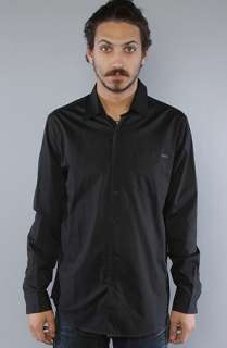 RVCA The Republic Longsleeve Buttondown in Black  Karmaloop 