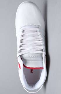 SUPRA The Skytop III Sneaker in White Action Leather Red  Karmaloop 