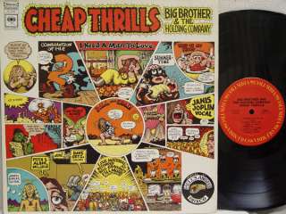 JANIS JOPLIN/BIG BROTHER   Cheap Thrills LP (USA) MINT   