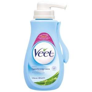 Veet 37980 Enthaarungscreme sensitive, 400 ml  Drogerie 