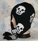 Skull Design Winter Ear Flap Ski Hat,Beanie,Earflap,Stocking,Cap,# 378 