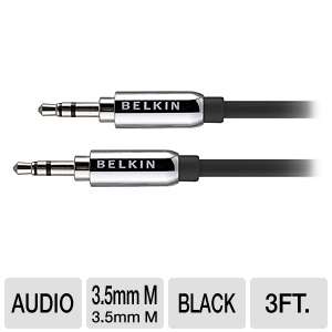 Belkin F8Z181tt03BLKGP Premium Car Audio Cable   3ft  