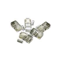 Cables To Go 27575 RJ45 CAT 5E Modular Plug for Round Solid/Stranded 