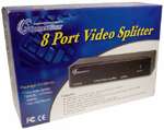 Cables Unlimited 8 Way Video Multiplier/Amplifier Monitor Splitter Box 