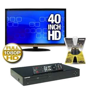 Sharp LC40E77U 40 Aquos LCD HDTV with Samsung BD P1500 Blu Ray Player 