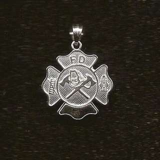 FIRE FIGHTERS BADGE charm .925 sterling silver  