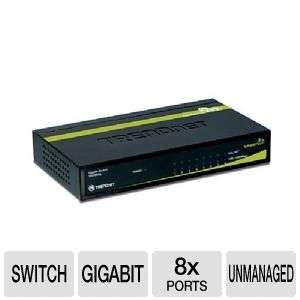 TRENDnet 8 port Gigabit GREENnet Switch   8 x 10/100/1000Mbps Auto 