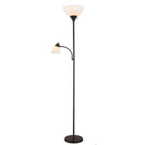 Adesso 71.7 in H. Floor Lamp with Reading Light AF37965BK at The Home 
