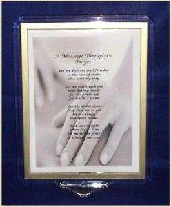 Massage Therapists Prayer Print Personalized  