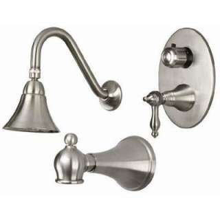 Willow Oaks Thermostatic Tub and Shower in Brushed Nickel DISCONTINUED
