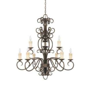 World Imports Sheffield Collection French Bronze 9 Light Chandelier 