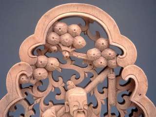   Camphor Wood Farmer Holds Sickle Hand Carved Hanging Panel  