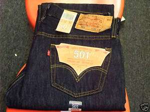 NEW LEVIS 501 ORIGINAL JEAN 501 0115 RINSED ALL SIZES  