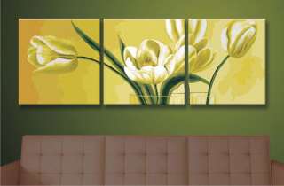 Set of three Paint by Number 40x40cm (16x16) Tulip RH15001  