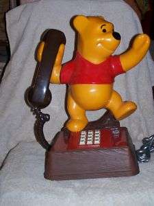 Vintage 1976 Winnie The Pooh Touch Tone Phone  