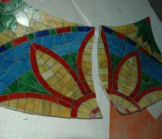   nice stained glass ceiling finished for a restaurant price point was