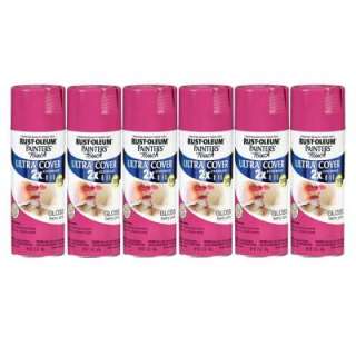 Painters Touch 12 oz. Gloss Berry Pink Spray Paint (6 Pack) 182679 at 