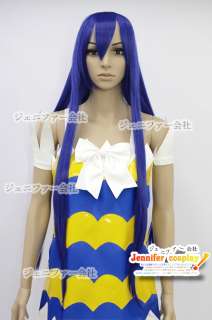 Fairy Tail Wendy Marvell Cosplay Wig Costume Only Wig Color Dark Blue 