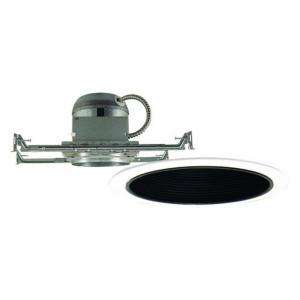 Design House 6 in. Recessed Lighting Kit with Black Baffle Ring Trim 