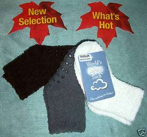 Worlds Softest Toddler Unisex Slipper SPA Socks 3 pair  