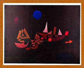 Kunstdruck Poster Paul Klee Abfahrt der Schiffe  