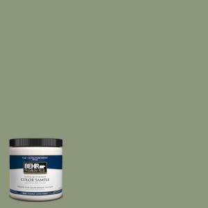 BEHR Premium Plus 8 oz. Autumn Sage Interior/Exterior Paint Tester 