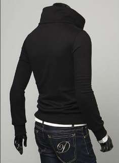 Mens Korean Version Double Zip Style Hoodie Jacket 2879  