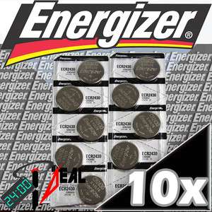 10 ENERGIZER ECR2430 CR 2430 CR2430 3v battery EXP.2021  