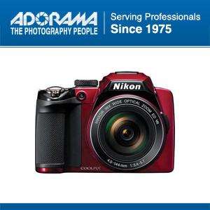 Nikon Coolpix P500 Digital Camera, Red   Refurbished by Nikon U.S.A 