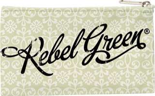 Rebel Green Peace Girl Reusable Zipper Pouch    & Return 