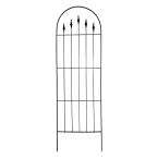 Southern Patio 80 in. Iron Trellis with Finial
