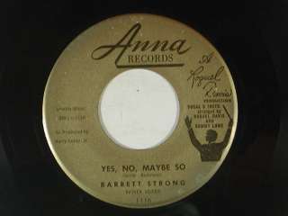   northern soul 45 YES, NO, MAYBE SO/YOU KNOWS WHAT TO DO~ANNA M   