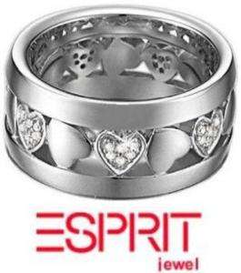 Esprit Ring PATIENT HEART Herz 17 mm SILBER 925 NEU  