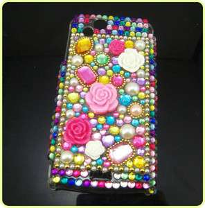 1x Bling 3D Hard Back Case For Sony Ericsson Xperia ARC X12 Colorful 