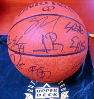 2008 Boston Celtics Autographed Signed Leather NBA Basketball /500 UDA 