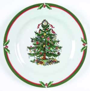 Candleglow Holly China Dinner Plate NEW Christmas Bow  