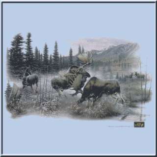Battling Bulls Moose Portrait Shirts S 2X,3X,4X,5X  