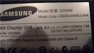 Repair Kit, Samsung SyncMaster 220WM, LCD Monitor, Capacitors, Not the 