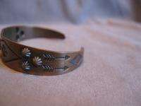 Fred Harvey Type Copper Bracelet Indian Native American  