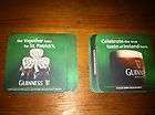 2009 GUINNESS St. Patricks Day coasters set ~ NEW as in NEVER used 