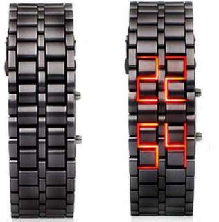 New Red LED Digital Watch Lava Style mens sports watch  