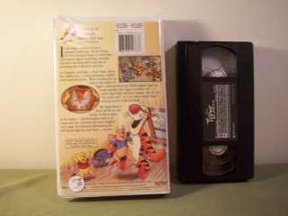 Walt Disney THE TIGGER MOVIE Pooh Childrens VHS Tape 786936127676 